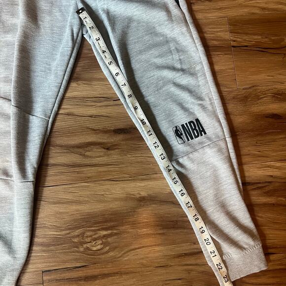 Boys Gray Black NBA Sweatpants with Zip Pockets Size Mecium (10-12) - Picture 6 of 7